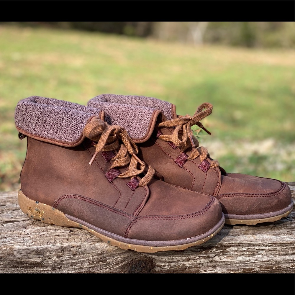 Chaco Women's Barbary Boots size 8.5 Brown/Purple